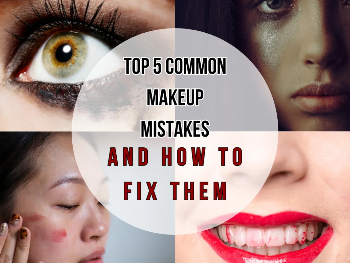 Top 5 Common Makeup Mistakes